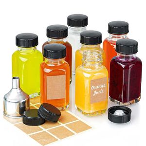 Logo kustom 0.5oz 1oz 2 oz 4oz dapat digunakan kembali kaca kecil botol Shot jahe dengan tutup kedap udara, wadah jus mulut lebar - Product Image 1