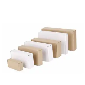 Custom underwear foldable kraft paper box packaging shipping corrugated box