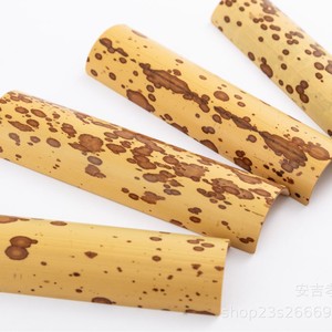 Cuillère à thé et aiguille en bambou tacheté, ensemble d'accessoires pour cérémonie du thé en bambou naturel fait main, origine Anji - Product Image 5