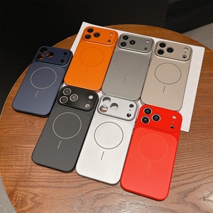 Funda Magnética de Lujo Original con Revestimiento Ag Mate y Cristal para iPhone 16 15 14 13 12 11 Pro Max Plus, Protección de Lente - Product Image 1