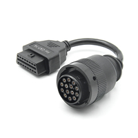 Câble adaptateur d'analyseur de moteur OBD2 14 broches Linkyou pour camions, outil de diagnostic avec garantie d'un an, 12-24V
