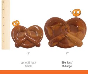 Nylabone Pretzel güç çiğnemek oyuncak agresif checheiçin büyük köpekler için çevre dostu Pet oyuncak 50 Lbs + Bacon fıstık ezmesi lezzet - Product Image 6