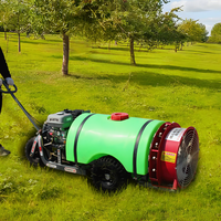 Pulvérisateur agricole autopropulsé portable 200L grande capacité, moteur à essence, pompe haute productivité sur chariot
