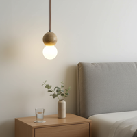 Lampe suspendue en travertin de style Wabi-sabi médiéval, meilleur design, lumière décorative, lampe de chevet en pierre, lustre, luminaire pour plafond haut