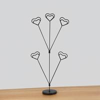 Support de table personnalisé en forme de cœur or rose pour cartes de nom, cartes de place, menus, notes – Idéal pour restaurants, hôtels, mariages, événements, maisons, boutiques