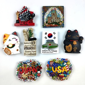 Aimant de réfrigérateur en résine personnalisé, aimant de réfrigérateur 3D, souvenir touristique, différents pays, artisanat en résine 3D - Product Image 1