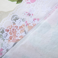 Nappe carrée en PVC imperméable à imprimé floral et dentelle, gaufrée, pour la maison, les fêtes, les mariages et les banquets