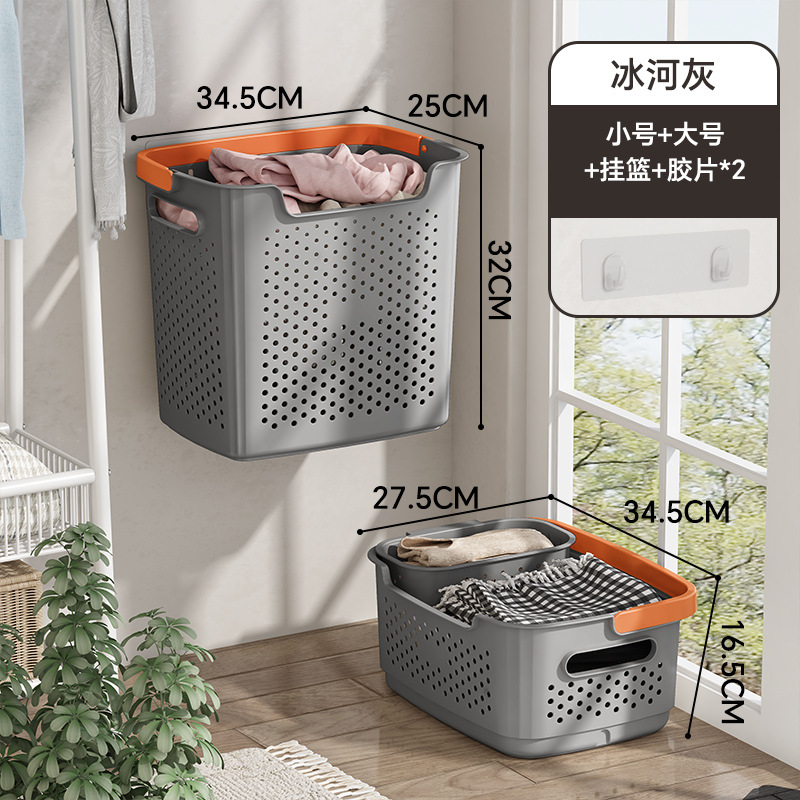 Cesta colgante ML, gris, 2 láminas de film