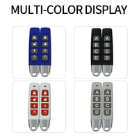 Control Remoto RF Duplicador de Código Clonable 433/315/330/318 MHz, 4 Botones, Plástico, Impermeable, Mini Portátil, Alcance de 30m para Auto