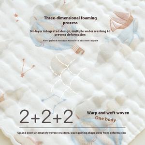 Toalla <span class=keywords><strong>de</strong></span> gasa <span class=keywords><strong>de</strong></span> burbujas suave <span class=keywords><strong>de</strong></span> seis capas para niña, servilleta impresa <span class=keywords><strong>de</strong></span> <span class=keywords><strong>playa</strong></span> personalizada, toalla <span class=keywords><strong>de</strong></span> mano <span class=keywords><strong>de</strong></span> cara suave para jardín <span class=keywords><strong>de</strong></span> infantes, uso <span class=keywords><strong>de</strong></span> cocina personalizado - Product Image 3