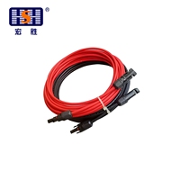 Conector Solar Fotovoltaico Impermeable IP68 al por Mayor, Acoplador Macho-Hembra, Cable de Extensión de 4/6mm², Cobre Puro al 99.9% para Sistema Solar