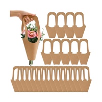 Nouvel arrivage de sacs d'emballage de fleurs pour bouquet de fleurs pour arrangement floral sacs en papier kraft portables pour bouquet de fleurs
