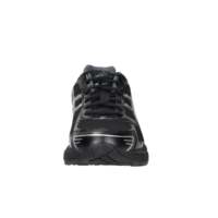 Chaussures de course respirantes à lacets pour hommes, noires et argentées, en maille 45, avec semelle intermédiaire en EVA de 4 cm et semelle extérieure en caoutchouc, toutes saisons