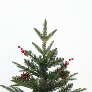 Arbre artificiel en PVC vert <span class=keywords><strong>de</strong></span> 30 cm avec baies rouges, <span class=keywords><strong>mini</strong></span> arbre <span class=keywords><strong>de</strong></span> <span class=keywords><strong>Noël</strong></span>, décoration <span class=keywords><strong>de</strong></span> <span class=keywords><strong>Noël</strong></span> pour la maison et le bureau - Product Image 6