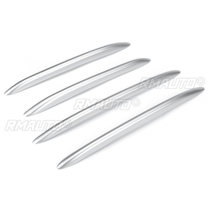 <b>Silver</b> Front Bumper Fog Light Grille Cover Trim for Mercedes for Benz C Class W206 C200 C260 C300 2022+ Fog <b>Lamp</b> Grill Stickers - Product Image 1