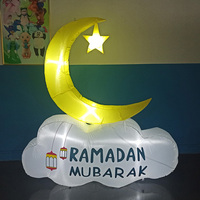 Décoration gonflable de Ramadan Superwin Islam Musulman pour la cour extérieure, le jardin, les célébrations, la lune, la mosquée, l'Aïd Moubarak