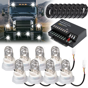 Kit de Luces Estroboscópicas de Xenón <span class=keywords><strong>HID</strong></span> de Emergencia Shinemien Hideaway, Blancas, 160W, 12/24V, Cable de Alimentación de 16 Pies con Controlador, Faros Delanteros y Traseros - Product Image 6