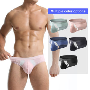 Boxers en maille respirante personnalisés pour hommes, sous-vêtements en nylon recyclé et élasthanne, <span class=keywords><strong>Miiow</strong></span>, taille plus, caleçons sexy, boxers - Product Image 1