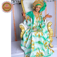 Vente en gros OEM/ODM – Robe de mariée africaine Dashiki Bazin Riche Boubou de première qualité, sans décoloration après lavage, pour femmes africaines