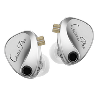 KZ Castor Pro earphone In-Ear berkabel, Headset Gaming kualitas suara HIFI kustom dengan driver dinamis 10 mm ganda dapat disesuaikan