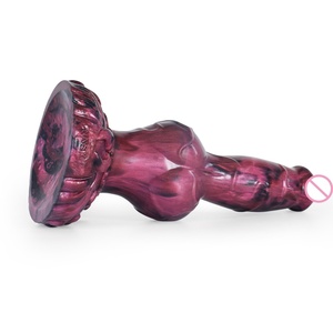 FAAK New Sex Toy Liquid Silicone Animal Long Penis <b>Dildo</b> Large Dog Knot <b>Dildo</b> for Female Vaginal Masturbation - Product Image 6