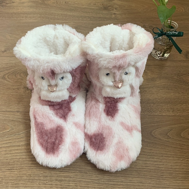 Pantofole Da Donna In Morbidissimo Peluche – Calde, Antiscivolo, Con Suola In PVC, Per Interni Ed Esterni - 4
