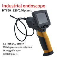Endoscope industriel HT660 pour maintenance mécanique - Écran LCD étanche IP55, batterie au lithium 4-6 heures, champ de vision 60°, zoom numérique 4X