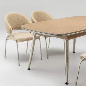 Mesa de Comedor Rectangular Moderna con Tapa de Mármol y Patas de Acero Inoxidable Extensible para 6 Personas Rosse para Hogar y Hotel - Product Image 3