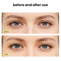 Masque pour les yeux en silicone végétalien au collagène, vitamine C, acide hyaluronique, niacinamide et caféine pour lutter contre les cernes et les poches