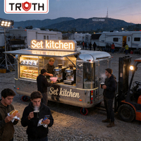 Camion de restauration mobile Truth Outdoor pour hot-dogs et café, camion de rue avec cuisine complète pour les collations rapides