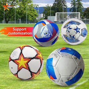 Ballons de football professionnels 8 panneaux thermosoudés taille 4 ballons en cuir personnalisés pour l'entraînement EPL Ligue des champions différents types - Product Image 1