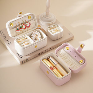 Boîte à bijoux de voyage miniature en gros, petite boîte de rangement portable pour boucles d'oreilles, bagues, colliers et bracelets - Product Image 3
