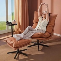 Fauteuil inclinable moderne en fer, pliable et multifonctionnel, pour la sieste, idéal pour petits salons, chambres et balcons