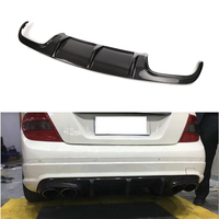 Lèvre de diffuseur de pare-chocs arrière en fibre de carbone pour Mercedes W204 pré lifting classe C C180 C200 C250 C350 2007 2008 2009 2010