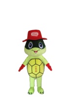 Costume de mascotte tortue en peluche personnalisé, personnage de film, de jeu ou de dessin animé pour adulte