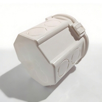 Boîte de jonction électrique en PVC imperméable à haute durée de vie, surface lisse, boîte de projet électrique, normes européennes