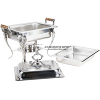 Platos para Servir Comida Caliente, Calentadores de Buffet, Recipientes para Mantener la Comida Caliente, con Impresión Personalizada, Hechos a Mano
