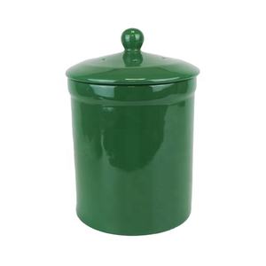 Tùy chỉnh nhà bếp Countertop kín chất thải thực phẩm Caddy và vườn gốm compost bin với nắp - Product Image 5