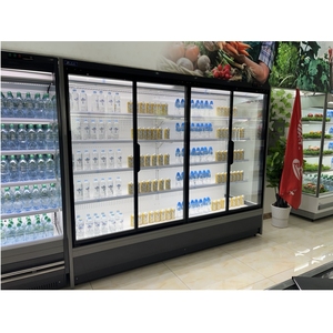 Kenkuhl siêu thị multideck mở máy làm lạnh thương mại thẳng đứng tủ lạnh từ xa không khí kép Rèm hiển thị Máy làm lạnh - Product Image 3