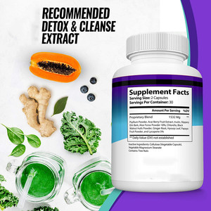 תוסף בריאות keetto גמילה קפסולות ניקוי תמצית דיאטה ניקוי קפסולות הרזיה - Product Image 2