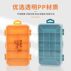 Boîte de rangement en plastique double face 160X92X44 antistatique avec couvercle, organisateur de bureau rectangulaire, écologique - Product Image 4
