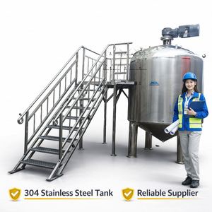 Industrial Stainless Steel Liquid Mixer Machine Equipment Liquid Stainless Steel Heating Mixing Tank - Product Image 3