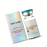 Kits de flacons de peptides avec logo personnalisé imprimé, étiquettes et boîtes en carton pour flacons individuels de 1 ml, 3 ml, 10 ml