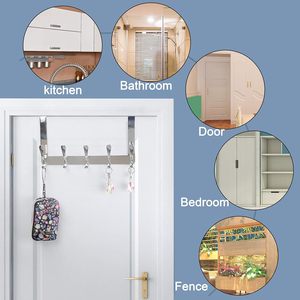 <span class=keywords><strong>Perchero</strong></span> <span class=keywords><strong>de</strong></span> Acero Inoxidable Sondoly para Colgar sobre la Puerta, Ganchos para Toallas, Ropa, Abrigos, para la Parte Posterior <span class=keywords><strong>de</strong></span> la Puerta del Baño - Product Image 3