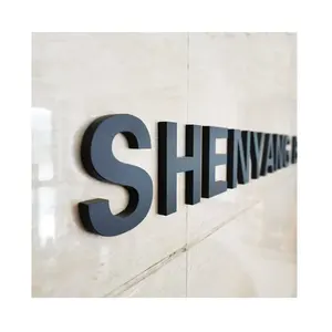 Manufacturer Supply 3d logo non light acrylic indoor office letter sign