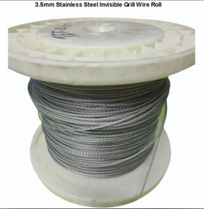 Rollo de Alambre Invisible para Parrilla de Acero Inoxidable de 3.5mm - Product Image 1