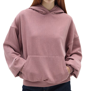 เสื้อฮู้ดผู้หญิงสีพื้นทันสมัย นุ่มสบาย ใส่สบาย แขนยาว อุ่น แฟชั่นลำลอง สตรีทแวร์ ใส่ได้ทุกวัน - Product Image 6