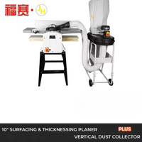 Vente en gros usine – Raboteuse-dégauchisseuse industrielle sur mesure de 10 pouces avec moteur 1,5 kW et table coulissante haute précision pour usage industriel