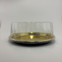 Boîte à dessert en plastique transparent jetable, conteneur d'emballage pour gâteau tiramisu pour boulangerie