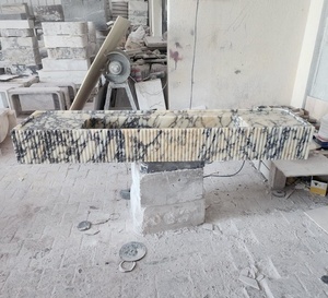 Europeo con lavandino del <span class=keywords><strong>bagno</strong></span> <span class=keywords><strong>bagno</strong></span> vanità scrivania per il trucco lavello da cucina di lusso in marmo bianco Calacatta - Product Image 4